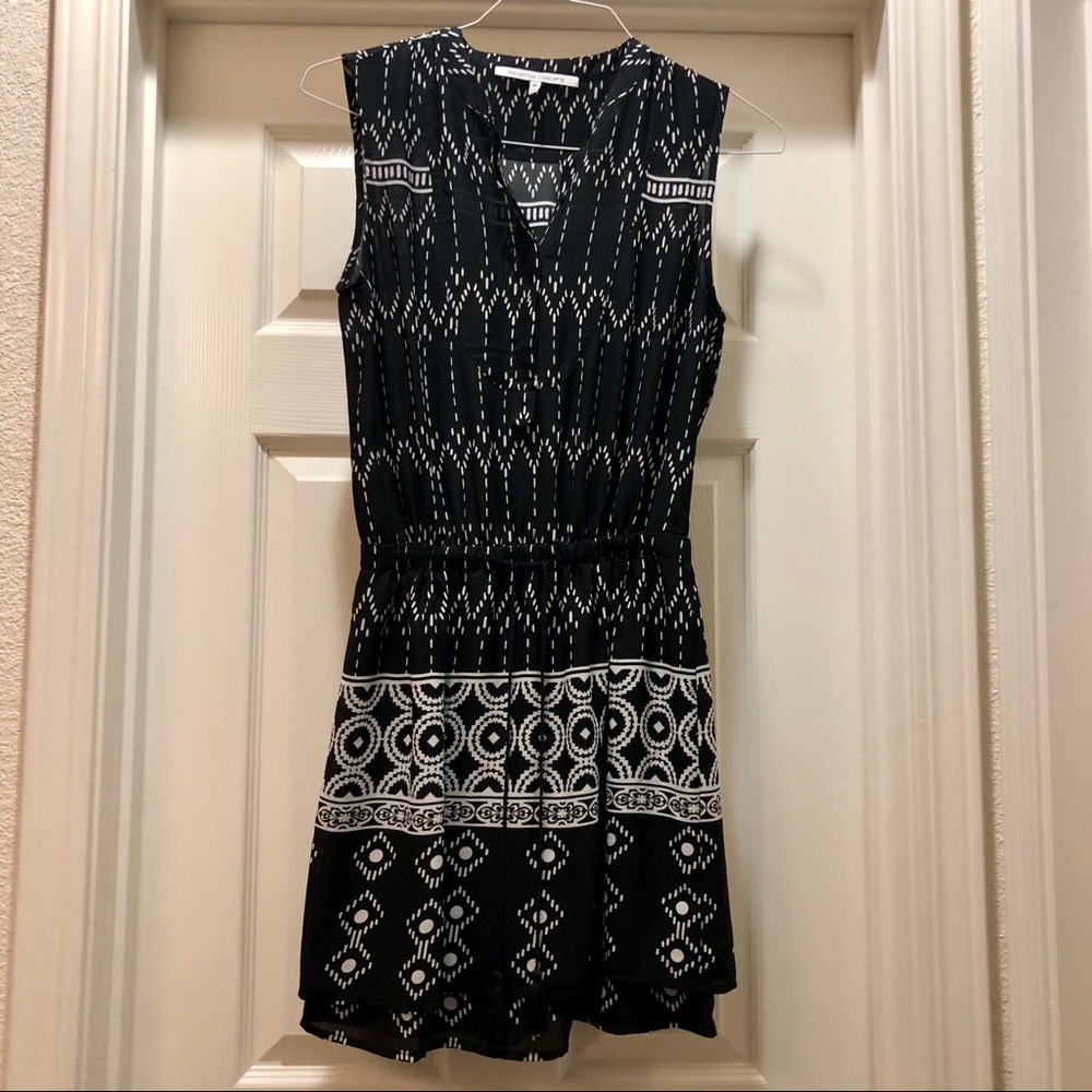 Tribal Aztec Print Sleeveless Button Up Dress